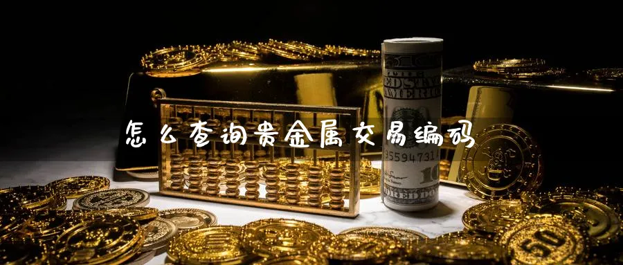 怎么查询贵金属交易编码_https://www.51pinbao.com_恒指直播室_第1张