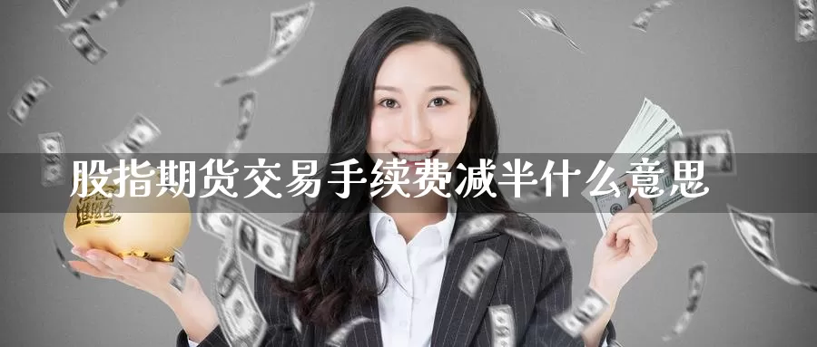股指期货交易手续费减半什么意思_https://www.51pinbao.com_德指直播室_第1张