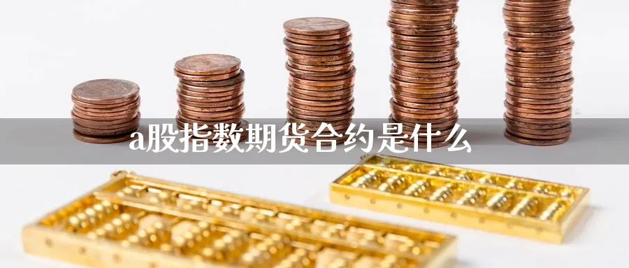 a股指数期货合约是什么_https://www.51pinbao.com_恒指直播室_第1张