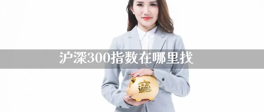 沪深300指数在哪里找_https://www.51pinbao.com_原油直播室_第1张
