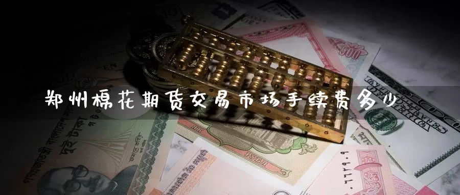 郑州棉花期货交易市场手续费多少_https://www.51pinbao.com_黄金直播室_第1张