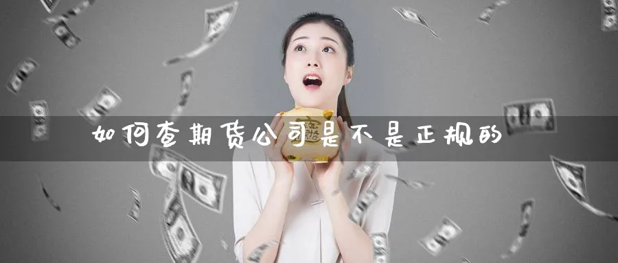 如何查期货公司是不是正规的_https://www.51pinbao.com_黄金直播室_第1张