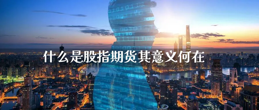 什么是股指期货其意义何在_https://www.51pinbao.com_恒指直播室_第1张