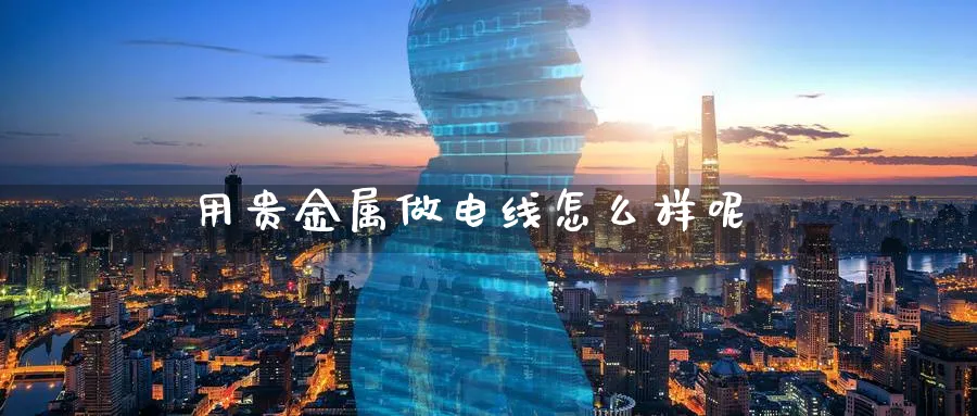 用贵金属做电线怎么样呢_https://www.51pinbao.com_恒指直播室_第1张