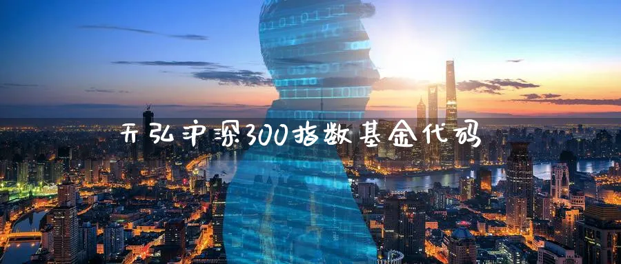 天弘沪深300指数基金代码_https://www.51pinbao.com_恒指直播室_第1张