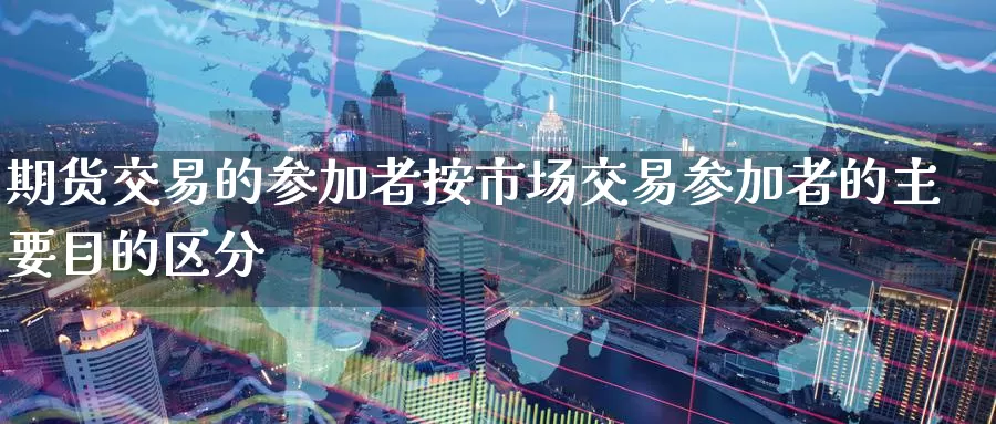 期货交易的参加者按市场交易参加者的主要目的区分_https://www.51pinbao.com_德指直播室_第1张
